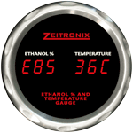 Ethanol Content Analyzer E85 Flex Fuel E% Fuel Temperature Gauge 